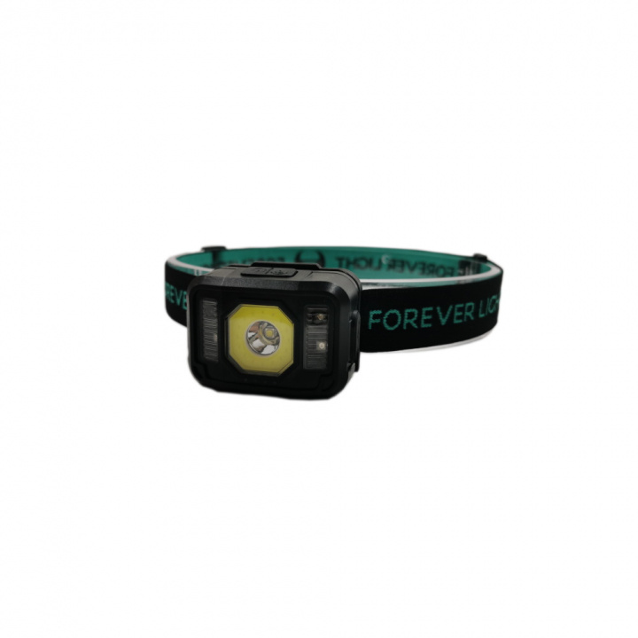 Forever Light LED-hodelykt Senso XP-E 3W + COB 3W med sensor 270lm 1200mAh Li-Pol i gruppen SPORT, FRITID & HOBBY / Lommelykter og hodelykter / Hodelykter hos TP E-commerce Nordic AB (38-86995)