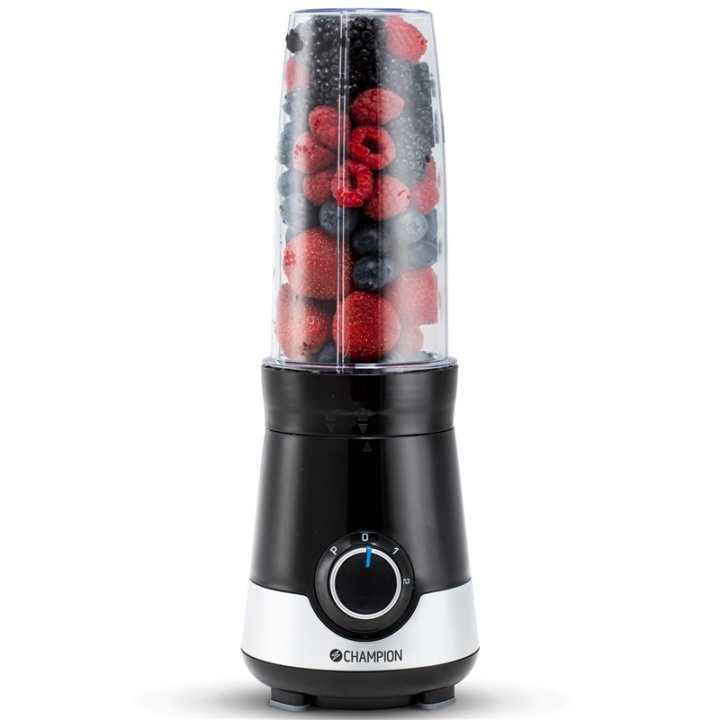 Champion Smoothie Maker Power 300W SM115 Svart/hvit i gruppen HJEM, HUS OG HAGE / Husholdningsapparater / Matprosessorer og kjøkkenassistenter / Miksere og blendere hos TP E-commerce Nordic AB (38-87209)