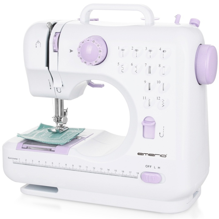 Emerio SEW-121820 Basic symaskin med 12 sting i gruppen HJEM, HUS OG HAGE / Husholdningsapparater / Symaskiner og tilbehør / Symaskin hos TP E-commerce Nordic AB (38-87336)