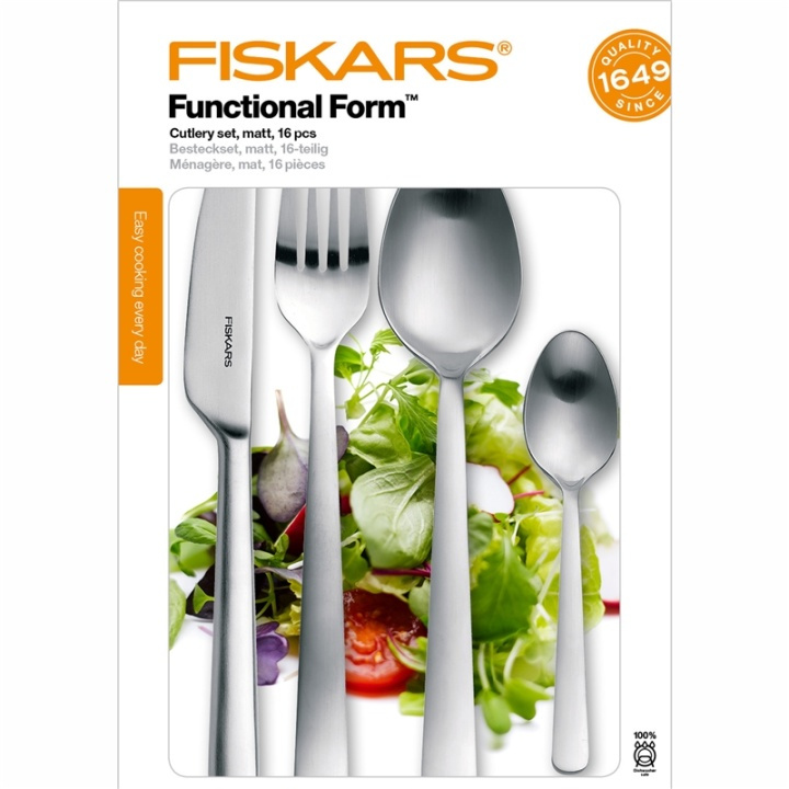 Fiskars Bestikksett med 16 deler i gaveeske matt i gruppen HJEM, HUS OG HAGE / Kjøkkenutstyr / Annet kjøkkenutstyr hos TP E-commerce Nordic AB (38-87355)