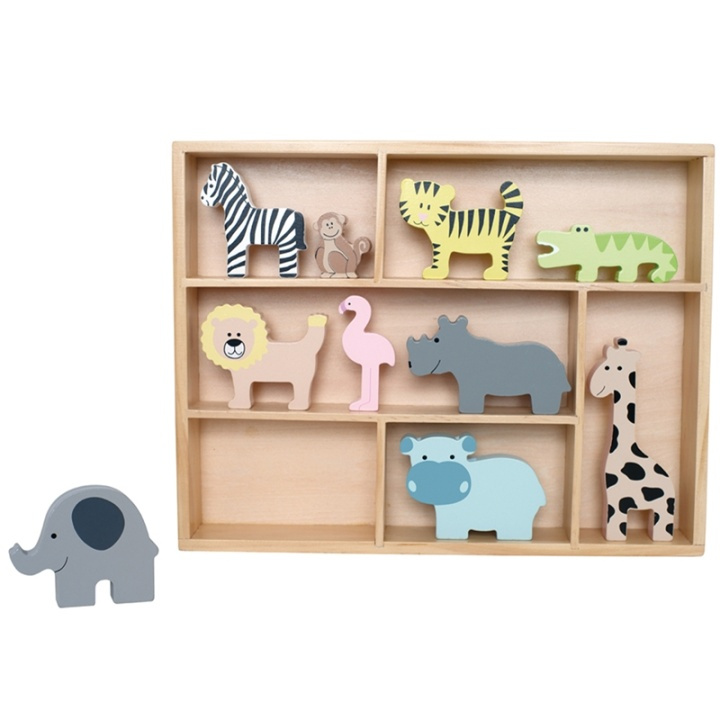 Jabadabado Hylle med safaridyr i gruppen LEKER, BARN OG BABY / Leker / Leksaker hos TP E-commerce Nordic AB (38-87480)