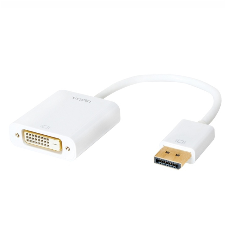 LogiLink DisplayPort 1.2 - DVI-adapter i gruppen Datautstyr / Kabler og adaptere / DisplayPort / Adaptere hos TP E-commerce Nordic AB (38-87654)