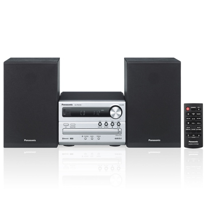 Panasonic Micro-stereo 20W BT, CD, USB i gruppen Elektronikk / Lyd & Bilde / Hjemmekino, HiFi og bærbar / Kompakt Stereo & Platespillere hos TP E-commerce Nordic AB (38-87853)