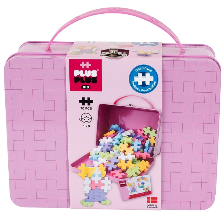 Plus-Plus Big Metallkoffert/Pastell i gruppen LEKER, BARN OG BABY / Leker / Byggeleker / Byggeklosser hos TP E-commerce Nordic AB (38-87970)