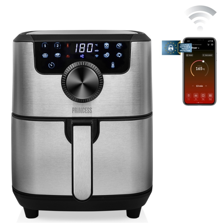Princess Aerofryer Digital 4,5L App-kontrollert i gruppen HJEM, HUS OG HAGE / Husholdningsapparater / Airfryers og frityrkokere hos TP E-commerce Nordic AB (38-87984)