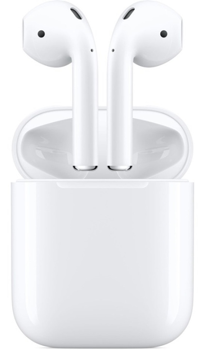 Apple AirPods, 2019 med Laddningsetui i gruppen Elektronikk / Lyd & Bilde / Hodetelefoner & Tilbehør / Hodetelefoner hos TP E-commerce Nordic AB (38-88011)