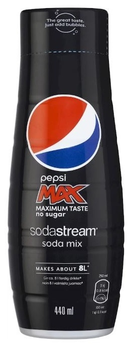 SodaStream Pepsi Max 440ml - Ger 8 liter i gruppen HJEM, HUS OG HAGE / Husholdningsapparater / Vann og juice / Kullsyremaskin / Smaker hos TP E-commerce Nordic AB (38-88278)