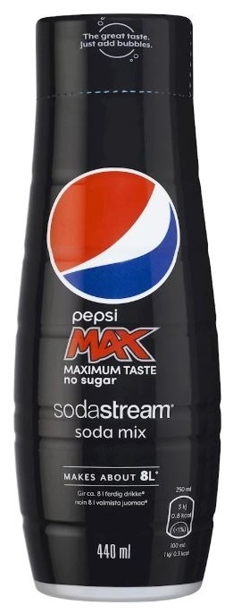 Sodastream Pepsi Max 440 ml - gir 8 liter i gruppen HJEM, HUS OG HAGE / Husholdningsapparater / Vann og juice / Kullsyremaskin / Smaker hos TP E-commerce Nordic AB (38-88278)