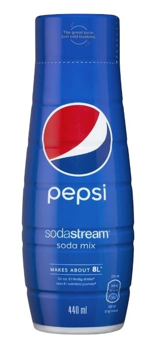 SodaStream Pepsi 440 ml - gir 8 liter i gruppen HJEM, HUS OG HAGE / Husholdningsapparater / Vann og juice / Kullsyremaskin / Smaker hos TP E-commerce Nordic AB (38-88280)