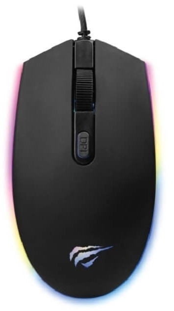 Havit RGB-bakgrunnsbelyst spillmus i gruppen Datautstyr / Mus & Tastatur / Mus / via kabel hos TP E-commerce Nordic AB (38-88396)