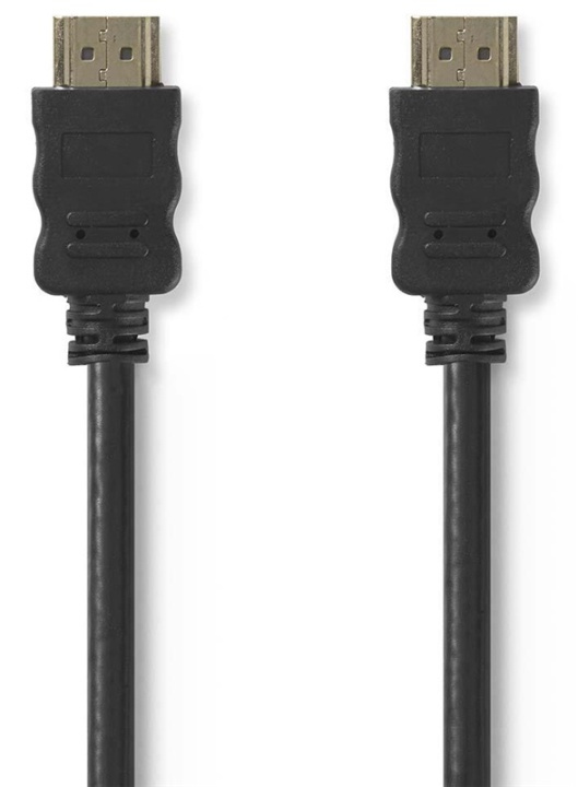 Nedis High Speed ​​HDMI ™ kabel med Ethernet | HDMI ™ -kontakt | HDMI ™ -kontakt | 4K@30Hz | ARC | 10.2 Gbps | 1.50 m | Rund | PVC | Sort | Stikkord i gruppen Elektronikk / Kabler og adaptere / HDMI / Kabler hos TP E-commerce Nordic AB (38-88426)