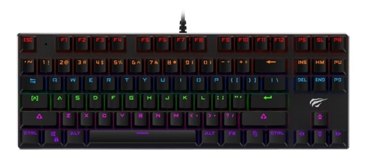 Havit Mekaniskt Gamingtangentbord, 87 tangenter i gruppen Datautstyr / Mus & Tastatur / Tastatur / Kablede hos TP E-commerce Nordic AB (38-88461)