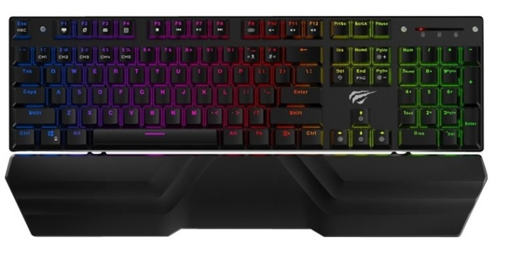 Havit mekanisk RGB-spilletastatur i gruppen Datautstyr / Mus & Tastatur / Tastatur / Kablede hos TP E-commerce Nordic AB (38-88470)