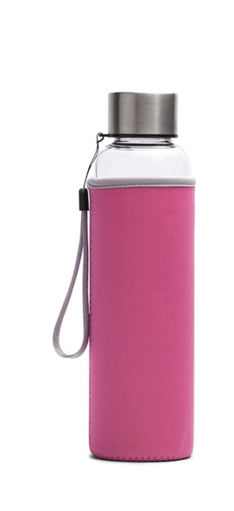 Lord Nelson Glassflaske med neoprenhylse 60 cl, Rosa i gruppen SPORT, FRITID & HOBBY / Friluftsliv / Termoser og flasker hos TP E-commerce Nordic AB (38-88632-RO)