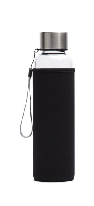 Lord Nelson Glassflaske med neoprenhylse 60 cl, svart i gruppen SPORT, FRITID & HOBBY / Friluftsliv / Termoser og flasker hos TP E-commerce Nordic AB (38-88632-SV)