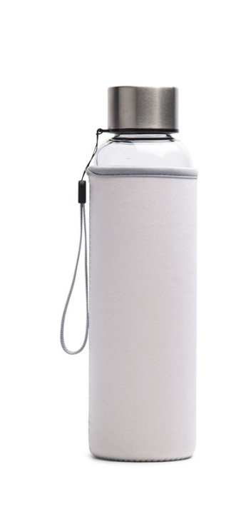 Lord Nelson Glassflaske med neoprenhylse 60 cl, hvit i gruppen SPORT, FRITID & HOBBY / Friluftsliv / Termoser og flasker hos TP E-commerce Nordic AB (38-88632-VI)
