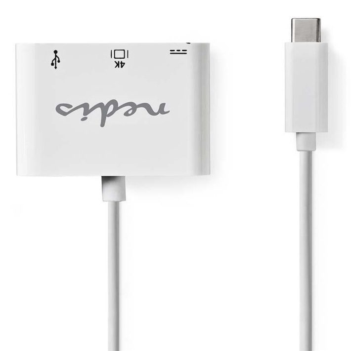 Digital AV-adapter med flere porter, USB 3.1 C hann - C/HDMI/A hunn 0,20 m i gruppen Datautstyr / Kabler og adaptere / Andre hos TP E-commerce Nordic AB (38-88704)