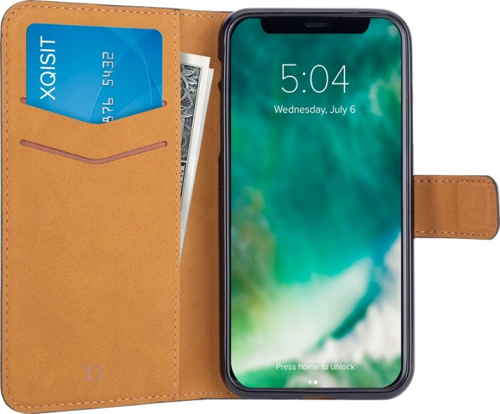 Xqisit Slank lommebokveske til iPhone X/XS i gruppen SMARTTELEFON & NETTBRETT / Mobilbeskyttelse / Apple / iPhone X/XS / Flippdeksel hos TP E-commerce Nordic AB (38-88750)