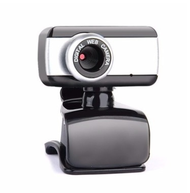Webkamera med innebygd mikrofon, USB 2.0, Svart/Sølv i gruppen Datautstyr / Datamaskin Tilbehør / Webkamera hos TP E-commerce Nordic AB (38-88836)