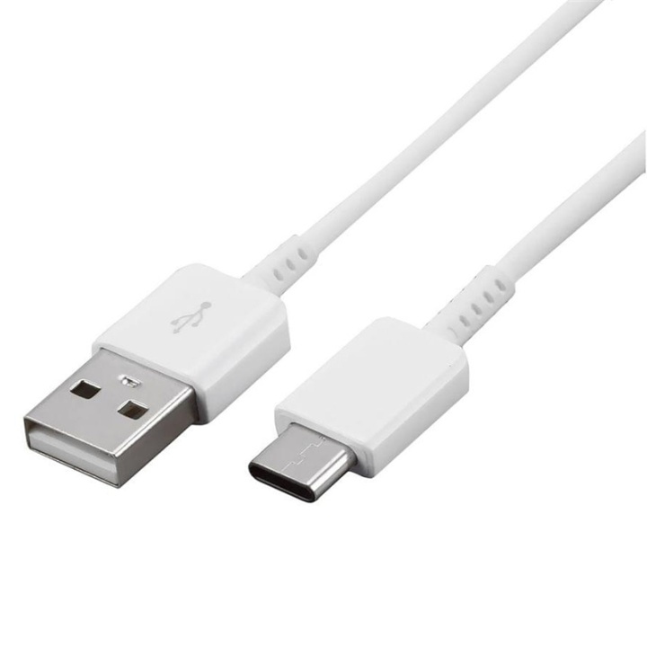 Samsung EP-DR140AWE USB till USB-C kabel, 0,8m, Vit, Bulk i gruppen SMARTTELEFON & NETTBRETT / Ladere og Kabler / Kabler / Kabler type C hos TP E-commerce Nordic AB (38-88849)