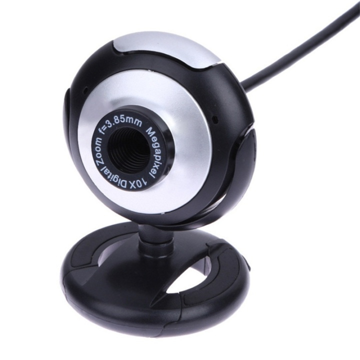 Webkamera med innebygd mikrofon, roterbar, USB 2.0 i gruppen Datautstyr / Datamaskin Tilbehør / Webkamera hos TP E-commerce Nordic AB (38-88898)