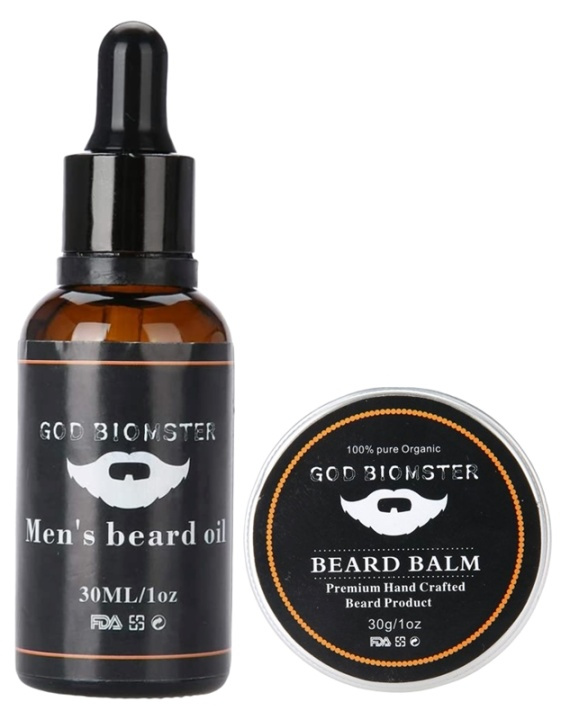 Kit med skjeggolje 30 ml og skjeggbalsam 30 g i gruppen HELSE OG SKJØNNHET / Hår & styling / Skjeggpleie / Skjeggolje hos TP E-commerce Nordic AB (38-88914)