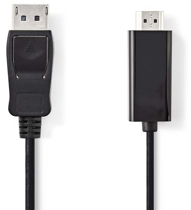 Displayport-kabel | DisplayPort Han | HDMI ™ -kontakt | 1080p | Nikkel belagt | 2.00 m | Rund | PVC | Sort | Konvolutt i gruppen Elektronikk / Kabler og adaptere / HDMI / Kabler hos TP E-commerce Nordic AB (38-89011)