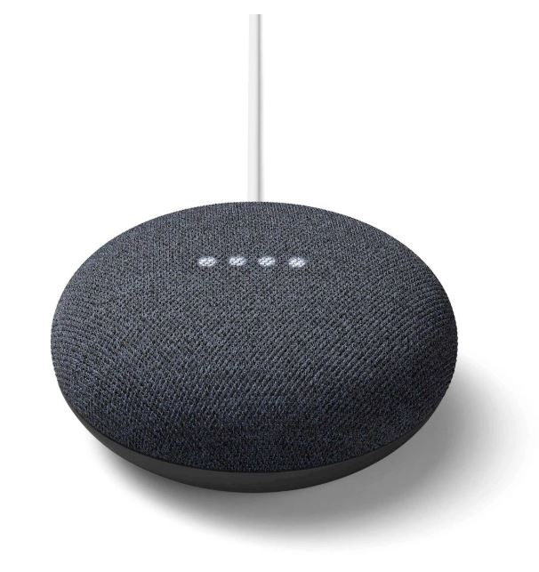 Google Nest Mini Gen 2, Charcoal i gruppen HJEM, HUS OG HAGE / Smarthus / Smarthussystemer hos TP E-commerce Nordic AB (38-89023)