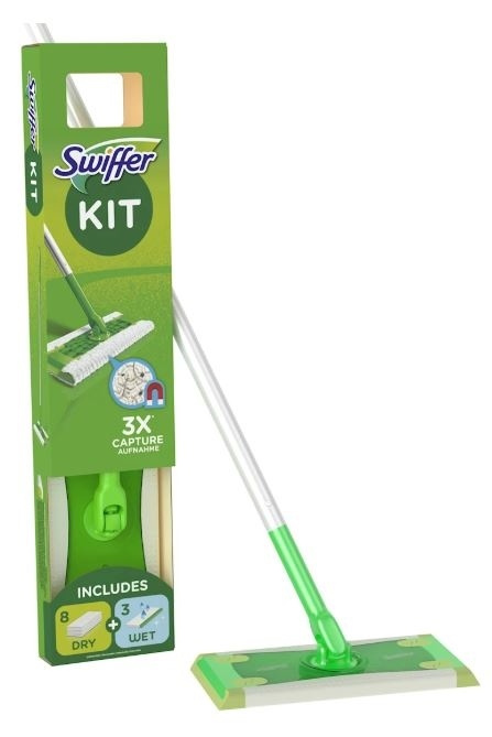 Swiffer Startsett for feiemaskin, mopp i gruppen HJEM, HUS OG HAGE / Rengjøringsprodukter / Rengjøringstilbehør hos TP E-commerce Nordic AB (38-89081)