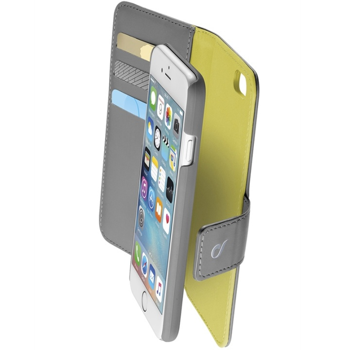 Cellularline Combo-etui til iPhone 6/6S, grå/gul i gruppen SMARTTELEFON & NETTBRETT / Mobilbeskyttelse / Apple / iPhone 6/6S / Flippdeksel hos TP E-commerce Nordic AB (38-89156)