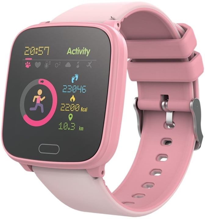 Forever Smartwatch IGO JW-100, Rosa i gruppen SPORT, FRITID & HOBBY / Smartwatch og Aktivitetsmålere / Smartwatch for barn hos TP E-commerce Nordic AB (38-89307)