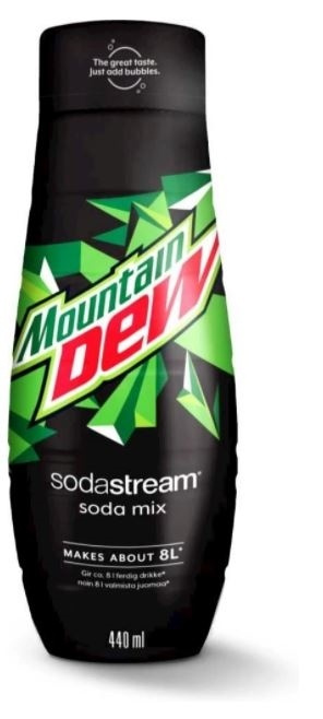 Sodastream Mountain Dew 440 ml - gir 8 liter i gruppen HJEM, HUS OG HAGE / Husholdningsapparater / Vann og juice / Kullsyremaskin / Smaker hos TP E-commerce Nordic AB (38-89343)