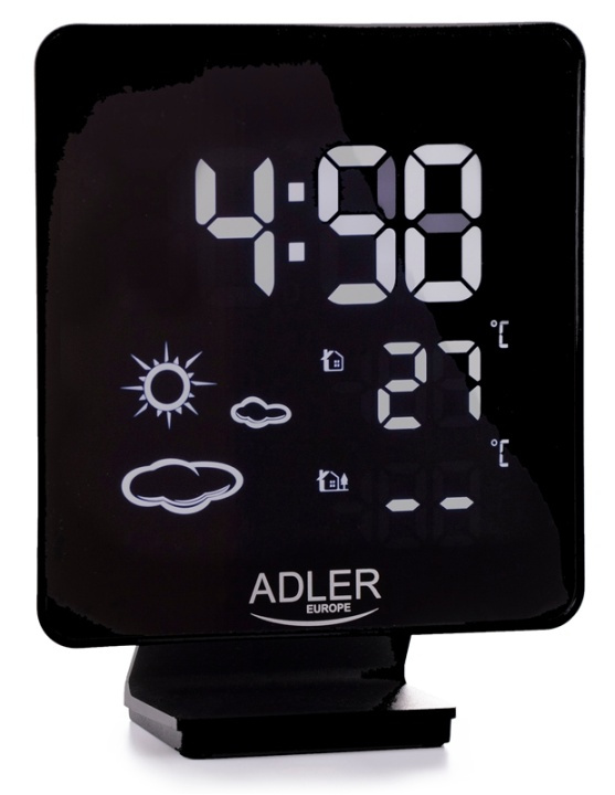 Adler AD 1176 Værstasjon med klokke i gruppen HJEM, HUS OG HAGE / Vifter og klimaprodukter / Termometre og værstasjoner hos TP E-commerce Nordic AB (38-89370)