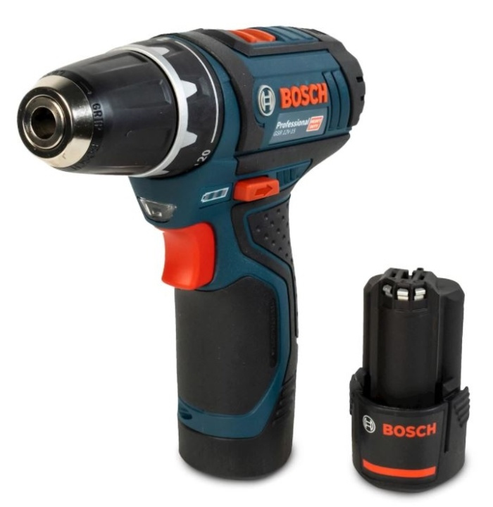Bosch Professional GSR 12V-15 batteridrevet skrutrekker i gruppen HJEM, HUS OG HAGE / Verktøy / Skrutrekkere hos TP E-commerce Nordic AB (38-89455)
