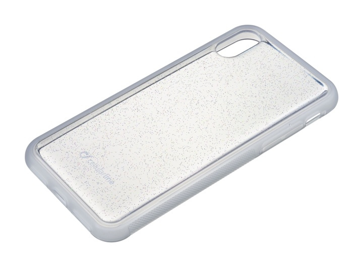 Cellularline Selfie-etui for iPhone X/XS, Glitter i gruppen SMARTTELEFON & NETTBRETT / Mobilbeskyttelse / Apple / iPhone X/XS / Deksel hos TP E-commerce Nordic AB (38-89482)