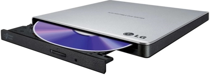 LG Slim Extern DVD-brännare, Silver i gruppen Datautstyr / PC-Komponenter / Optiske Enheter hos TP E-commerce Nordic AB (38-89492)