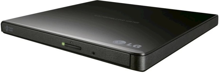 LG Slim ekstern DVD-brenner, svart i gruppen Datautstyr / PC-Komponenter / Optiske Enheter hos TP E-commerce Nordic AB (38-89493)