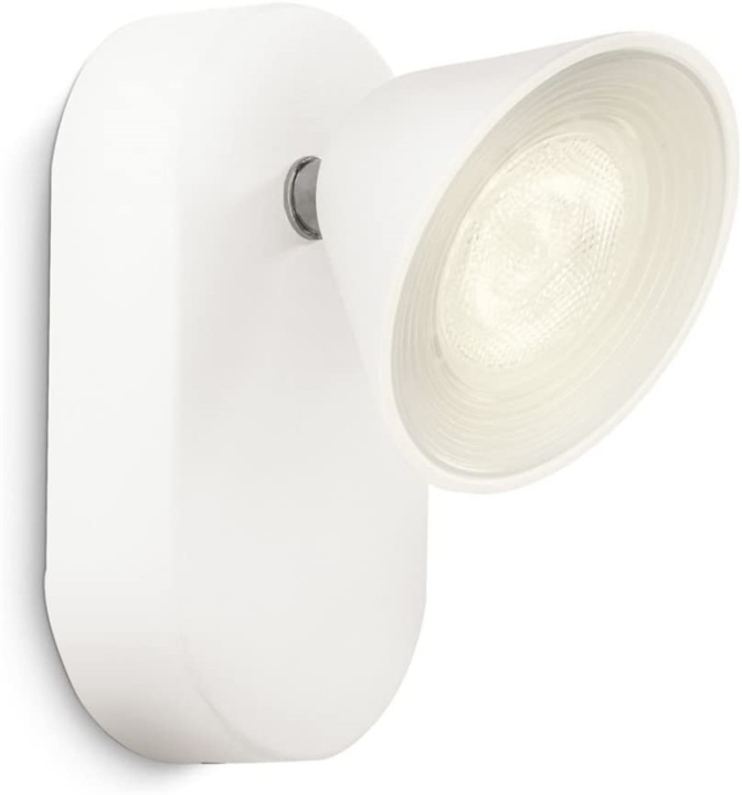 Philips myLiving Tweed-spotlight 500lm, hvit i gruppen Elektronikk / Lys / Vegglamper hos TP E-commerce Nordic AB (38-89882)