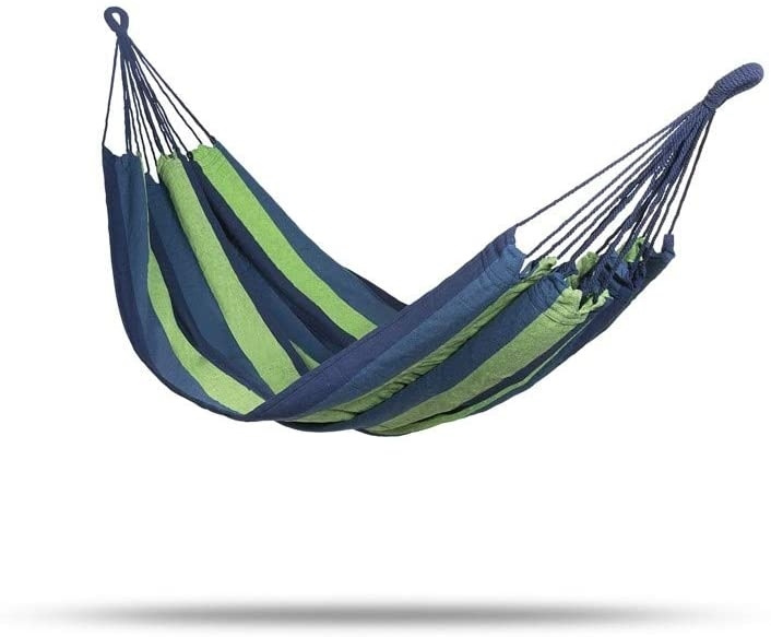 909 Utendørs hengekøye 100x200cm, Blå/Grønn i gruppen SPORT, FRITID & HOBBY / Friluftsliv / Tilbehør hos TP E-commerce Nordic AB (38-89967)