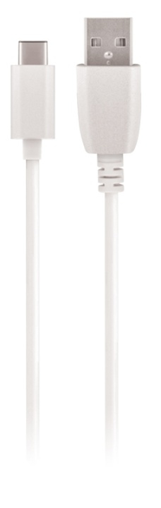 Maxlife USB-C-ladekabel (1A), 1 m, hvit i gruppen SMARTTELEFON & NETTBRETT / Ladere og Kabler / Kabler / Kabler type C hos TP E-commerce Nordic AB (38-90066)