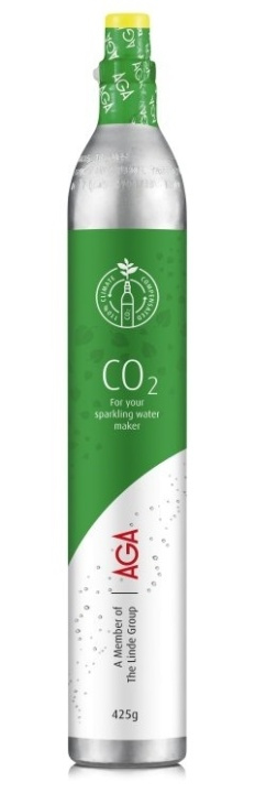 AGA Biogon C kullsyrepatron 425 g, grønn i gruppen HJEM, HUS OG HAGE / Husholdningsapparater / Vann og juice / Kullsyremaskin / Tilbehør hos TP E-commerce Nordic AB (38-90129)