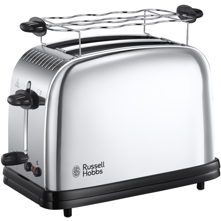 Russell Hobbs Chester Brödrost, 2 Brödskivor, Rostfritt stål i gruppen HJEM, HUS OG HAGE / Husholdningsapparater / Brødristere og toastjern / Brødristere hos TP E-commerce Nordic AB (38-90177)