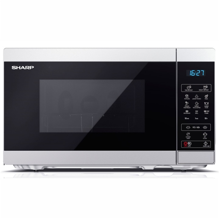 Sharp Mikrobølgeovn 20l Digital panel 800W Sølv i gruppen HJEM, HUS OG HAGE / Husholdningsapparater / Mikrobølgeovner hos TP E-commerce Nordic AB (38-90225)