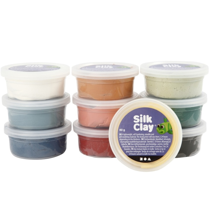 Silk Clay Blandede farger Dova Colours 10x4 i gruppen LEKER, BARN OG BABY / Leker / Lek leire, lek sand og tilbehør hos TP E-commerce Nordic AB (38-90237)