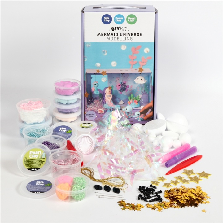 Silk Clay Havfruens verden Modellering i gruppen LEKER, BARN OG BABY / Leker / Lek leire, lek sand og tilbehør hos TP E-commerce Nordic AB (38-90241)
