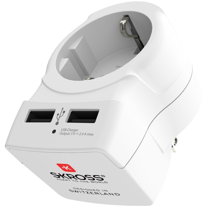 SKROSS Strømadapter USB USA/JP etc i gruppen HJEM, HUS OG HAGE / El og belysning / Reiseadaptere hos TP E-commerce Nordic AB (38-90253)