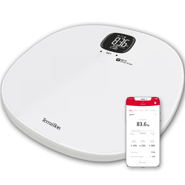 Terraillon Master Form Wifi-personvekt i gruppen HELSE OG SKJØNNHET / Helsepleie / Personvekter hos TP E-commerce Nordic AB (38-90416)