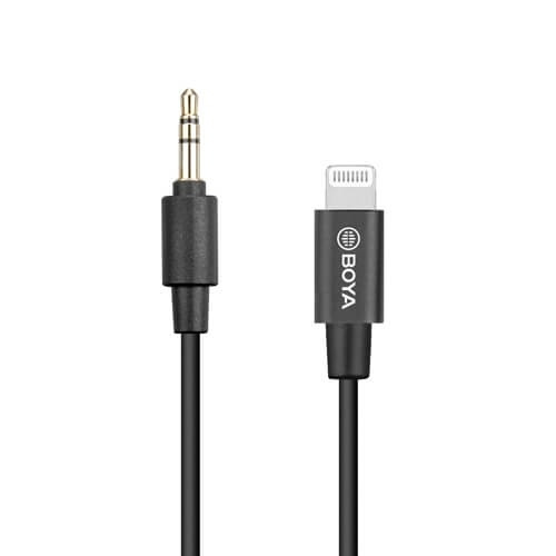 BOYA Adapter 3,5Mm Trs - Lightning By-K1 Trs - Hann - Hann i gruppen Elektronikk / Lyd & Bilde / Håndholdte mikrofoner hos TP E-commerce Nordic AB (38-90544)
