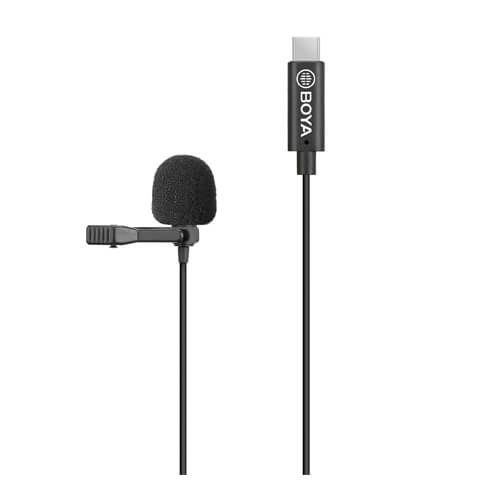 BOYA Mikrofon BY-M3 Lavalier USB-C 6m. i gruppen Elektronikk / Lyd & Bilde / Håndholdte mikrofoner hos TP E-commerce Nordic AB (38-90552)