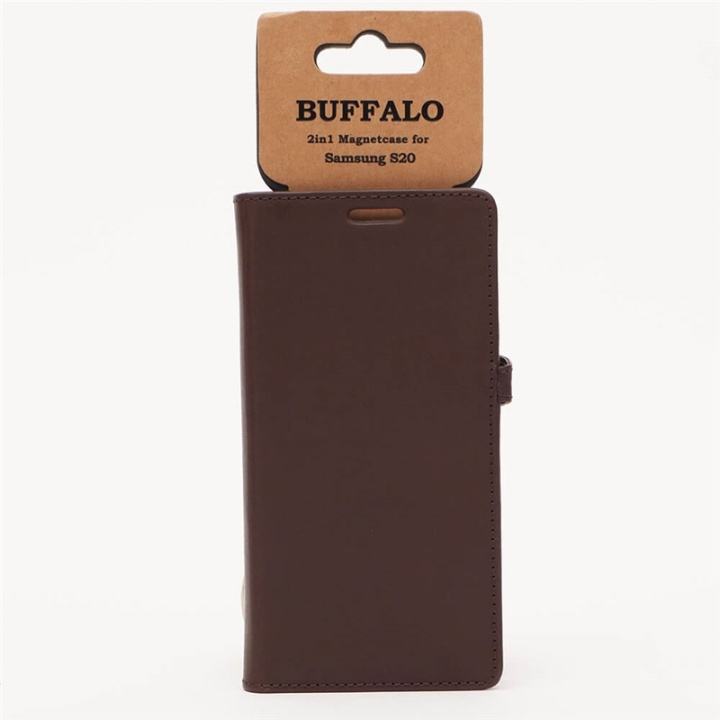 Buffalo Lommebokveske Samsung S20 Brun i gruppen SMARTTELEFON & NETTBRETT / Mobilbeskyttelse / Samsung hos TP E-commerce Nordic AB (38-90580)